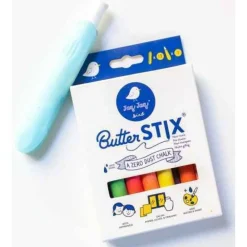 Tizas Colores (12 uds) con portatizas