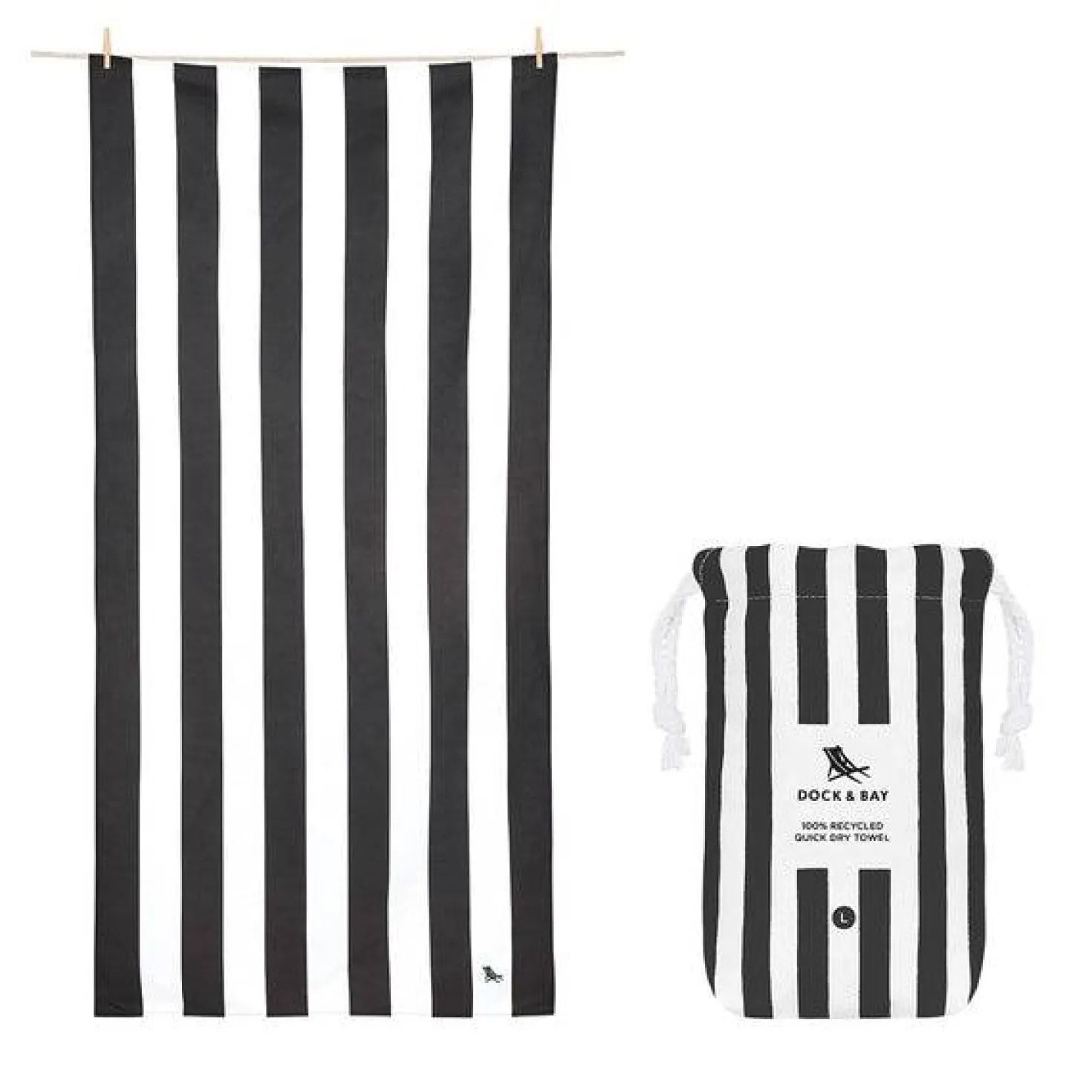 Toalla Cabana Negra · XL