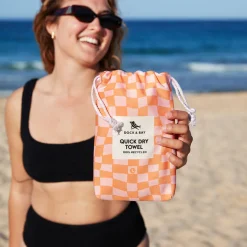 Toalla Summer Check Naranja · XL