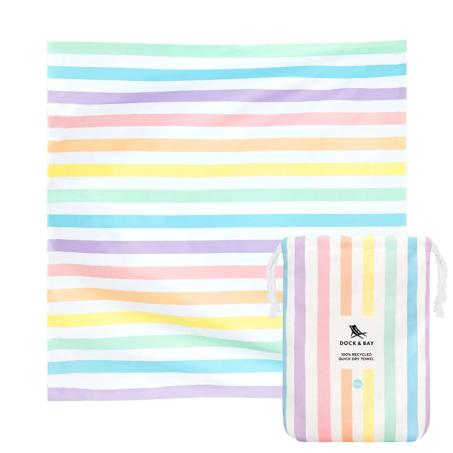 Toalla Summer Rainbow Pastel · XXL