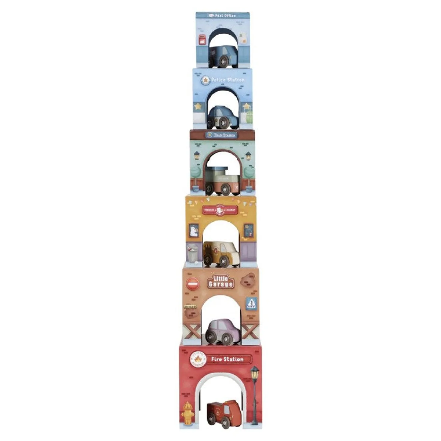 Torre encajable Ciudad con Coches · Little Dutch
