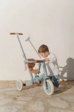 Triciclo con barra Safari Dreams Azul · Little Dutch