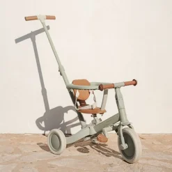 Triciclo con barra Verde · Little Dutch