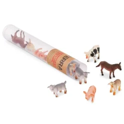 Tubo 10 animales de la granja 4-8 cm · Terra
