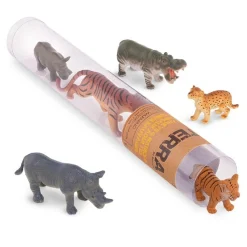 Tubo 6 animales salvajes (adultos & crías) · Terra