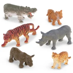 Tubo 6 animales salvajes (adultos & crías) · Terra