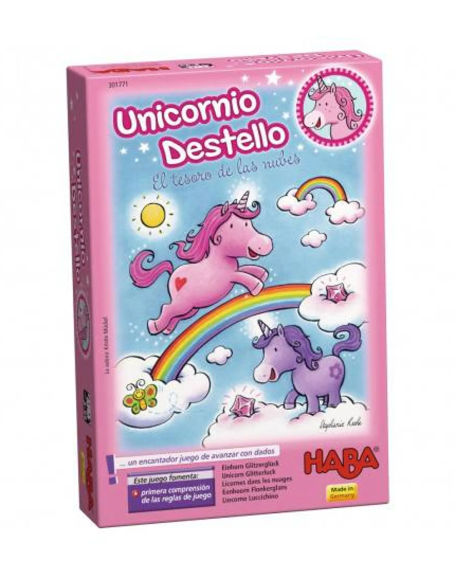 Unicornio Destello – El tesoro de las nubes · Haba