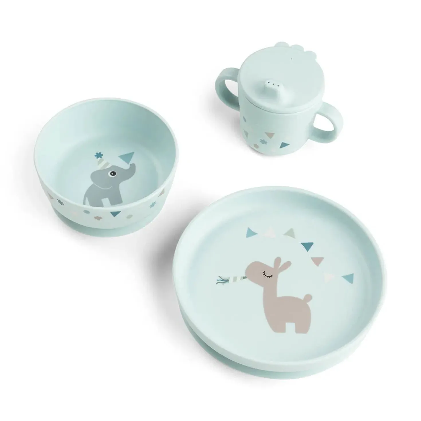 Vajilla set 3 piezas Celebration Blue · Done By Deer