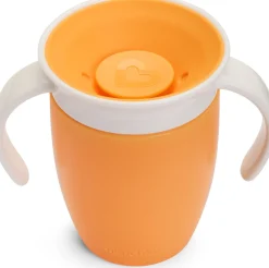 Vaso Antiderrame con Asa Miracle 360º Mandarina · Munchkin